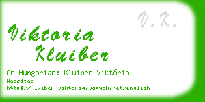 viktoria kluiber business card